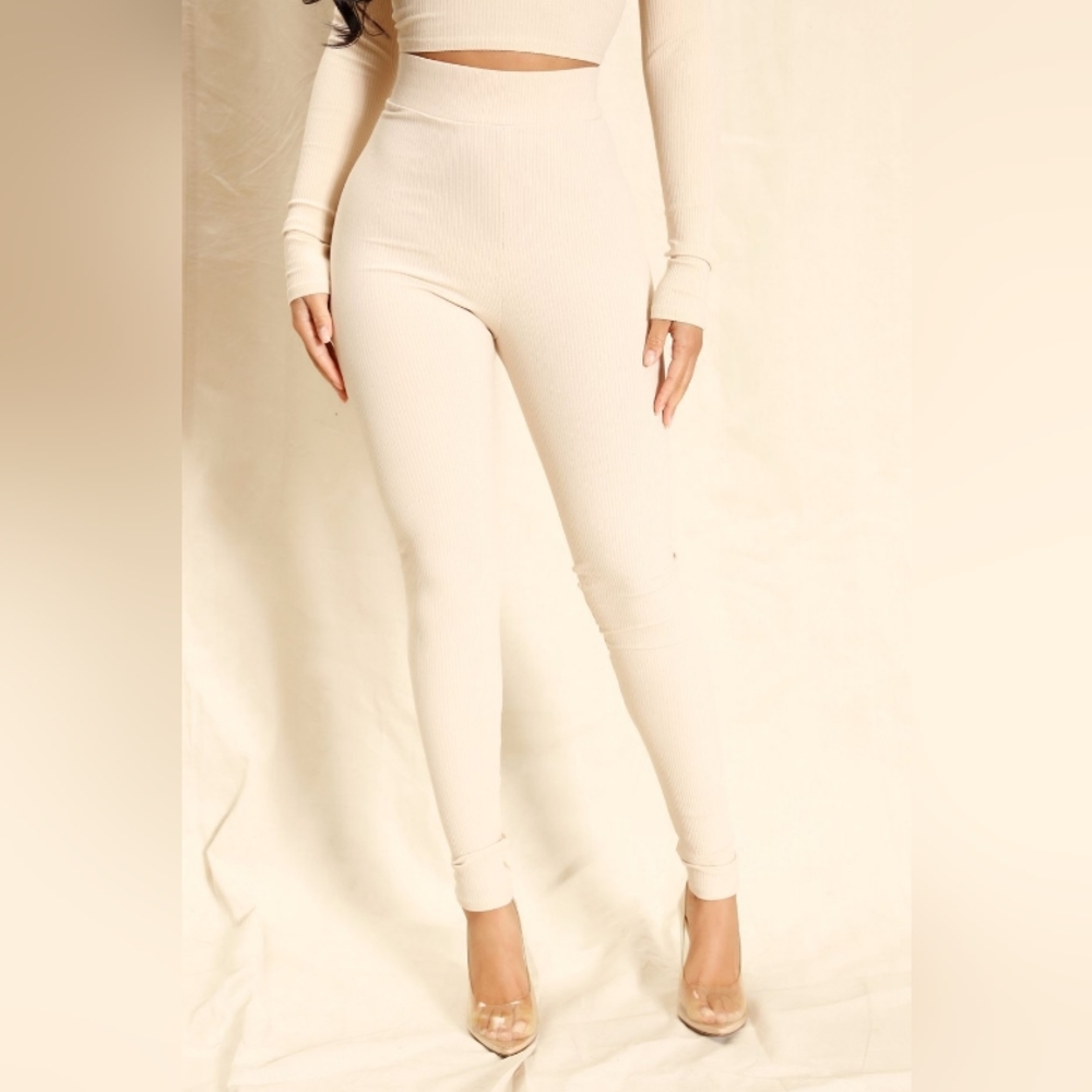 Serena Snatched Leggings - Cream XL